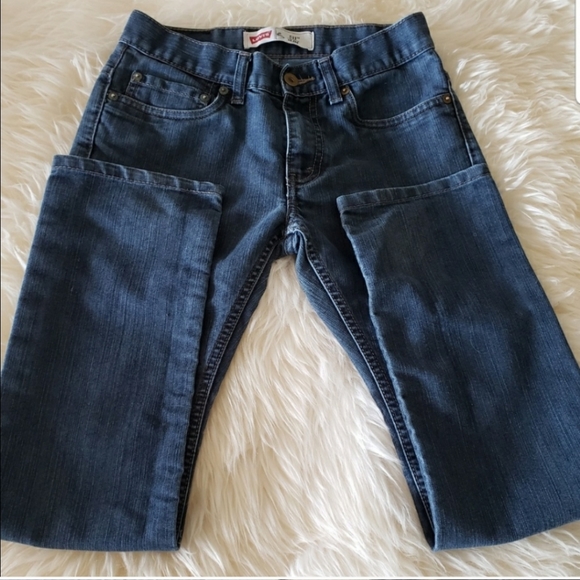 Boys Levi's jeans Slim Dark Denim sz 16 W28x L28 - Picture 3 of 8